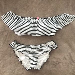 Victoria Secret padded Ruffle Off Shoulder Bikini